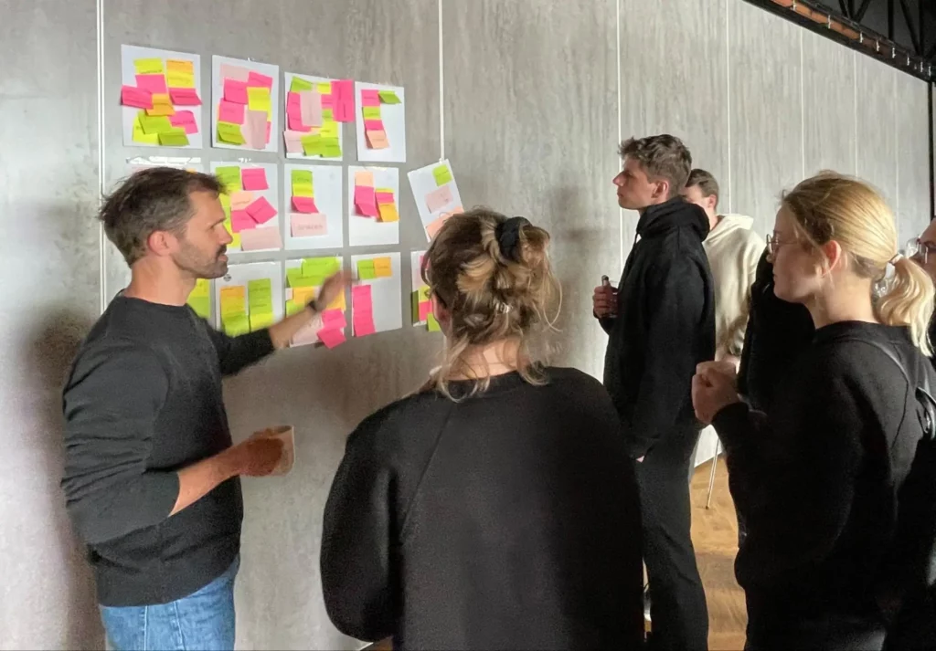 The Black Label team mapping our shared values.