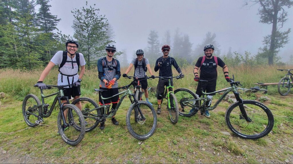 BL Dudes on Bikes shredding in a Polish forest