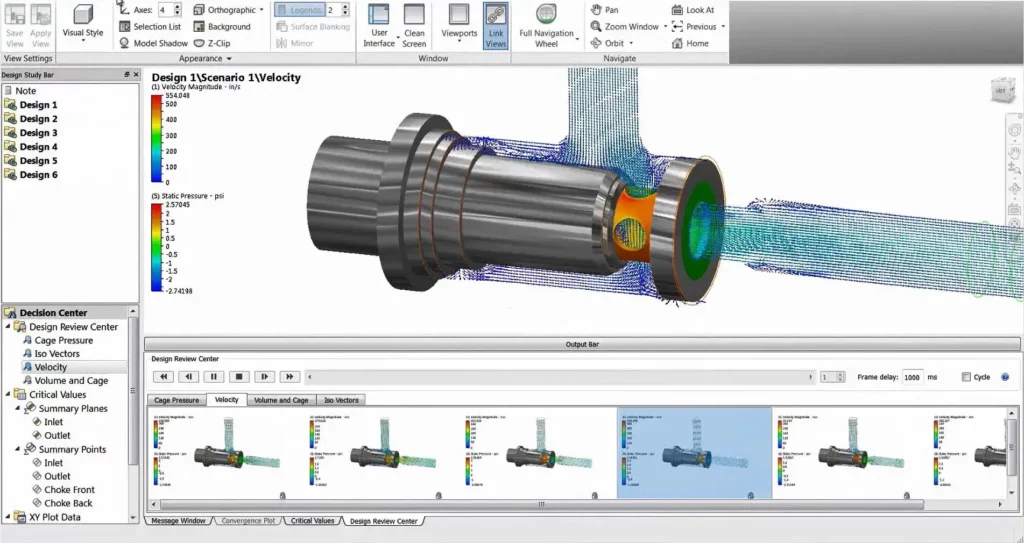 A screenshot of the Autodesk software for computational fluid dynamics.